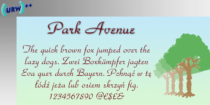 폰트 Park Avenue