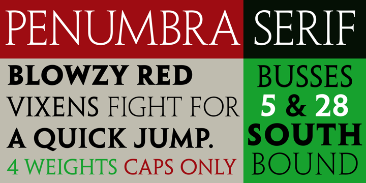 폰트 Penumbra Serif