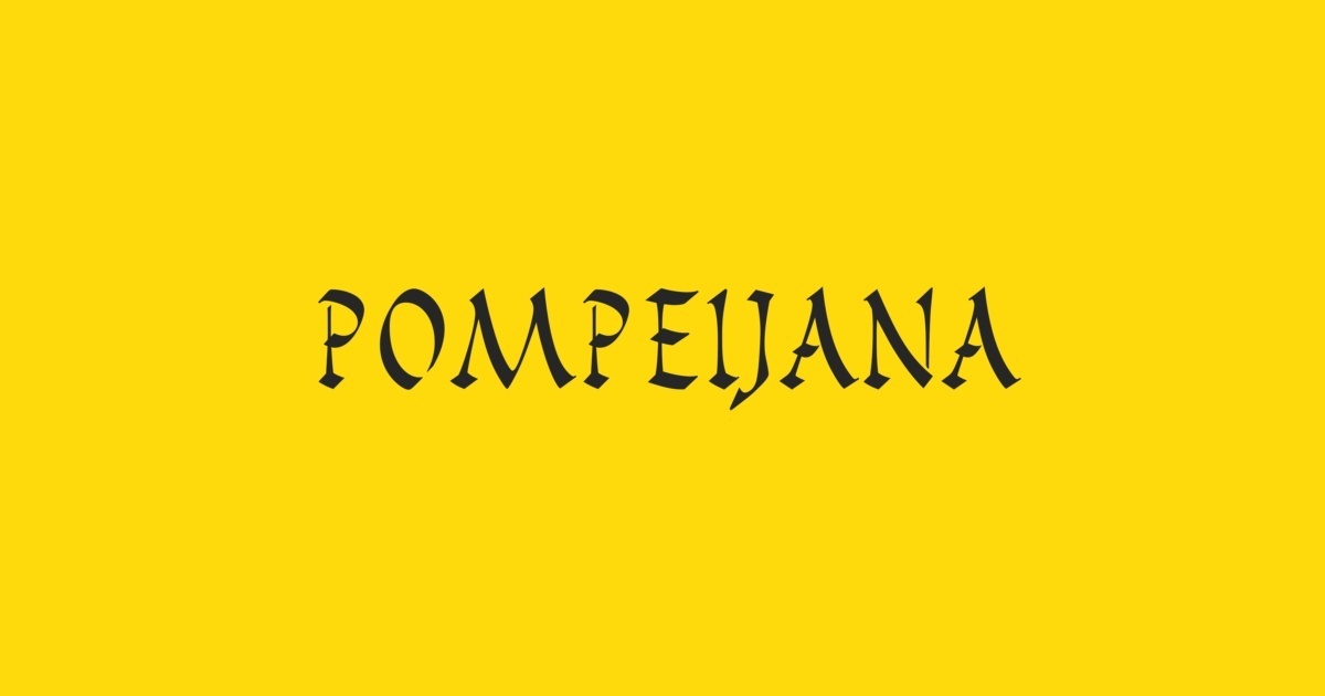 폰트 Pompeijana
