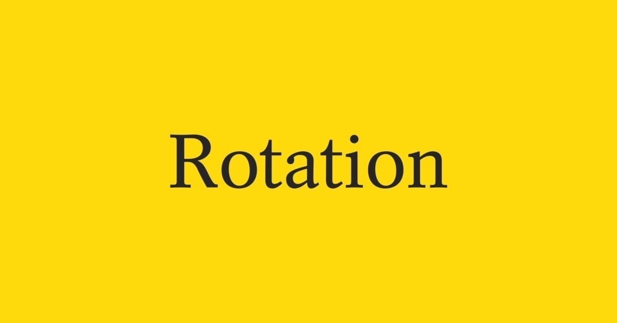 폰트 Rotation