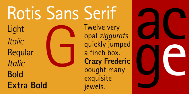 폰트 Rotis Sans Serif