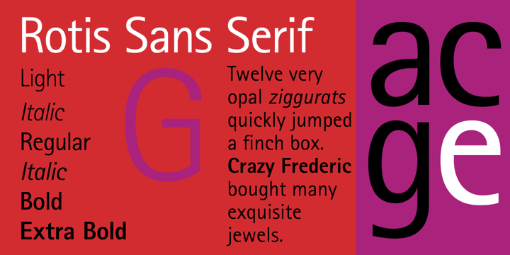 폰트 Rotis Sans Serif Std