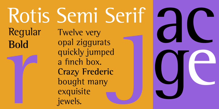 Rotis Semi Serif