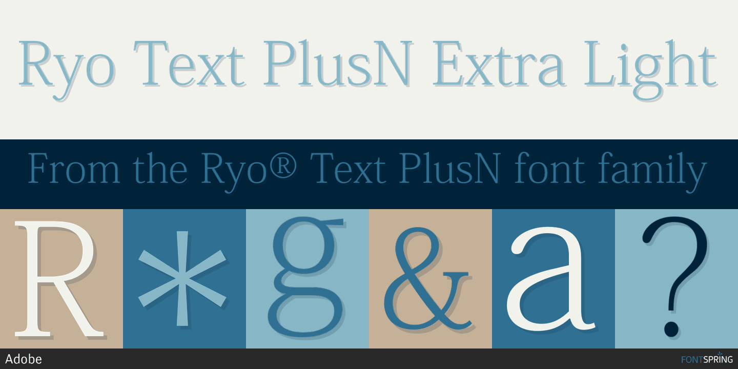 폰트 Ryo Text PlusN