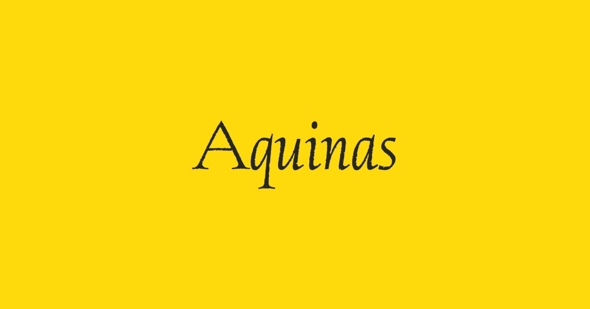 폰트 Aquinas