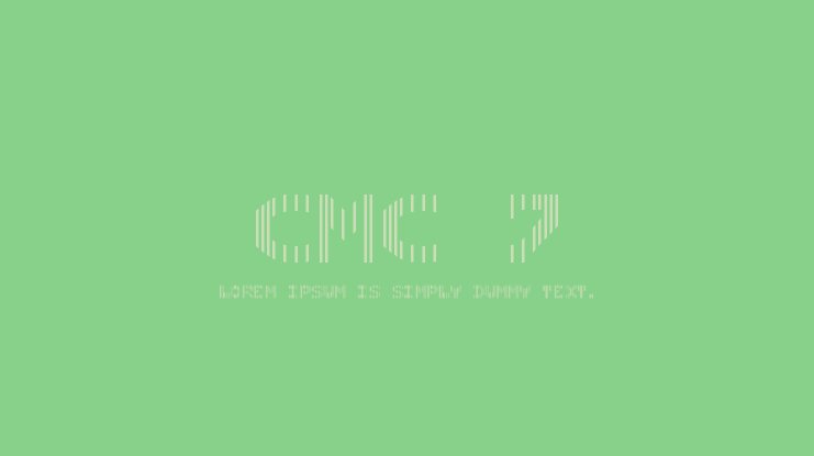 폰트 Linotype CMC-7