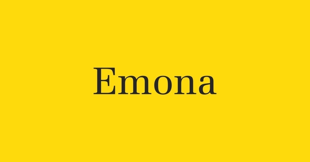 폰트 Emona