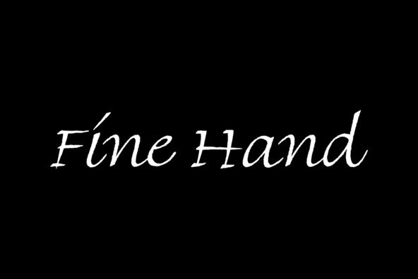 폰트 Fine Hand