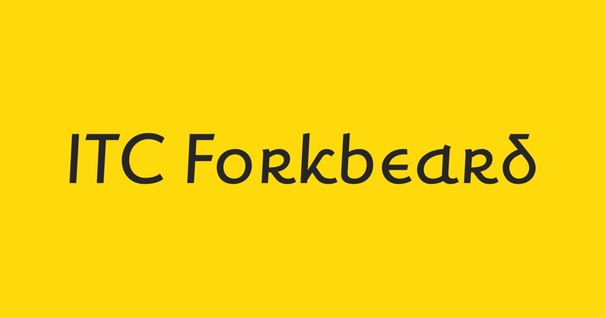 폰트 ITC Forkbeard