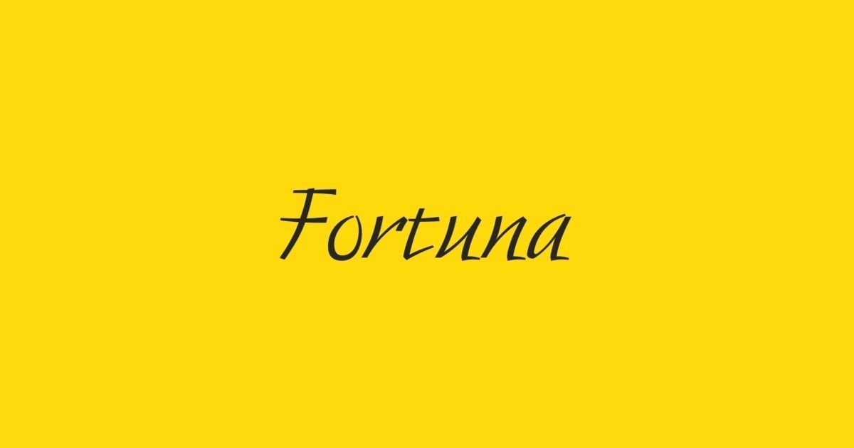 폰트 Fortuna