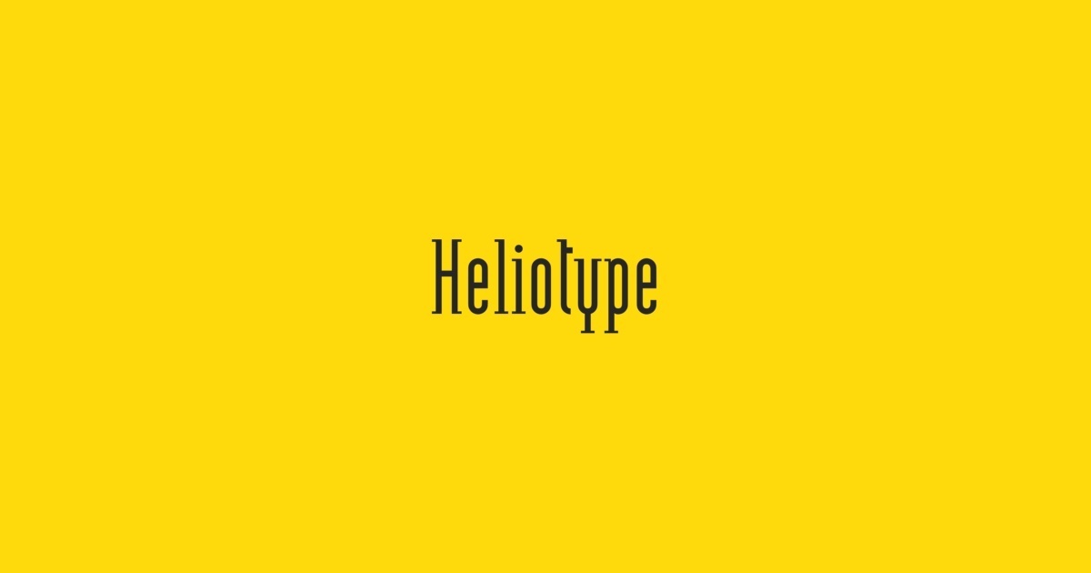 폰트 Heliotype
