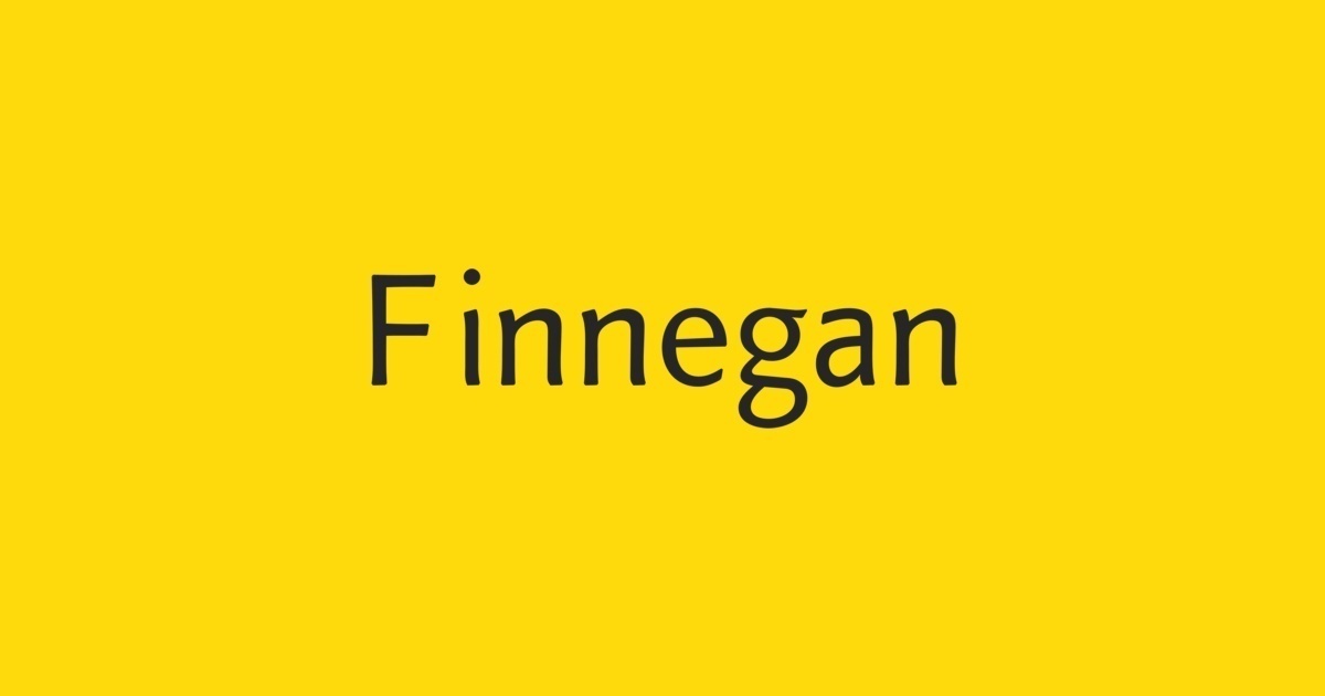 폰트 Finnegan