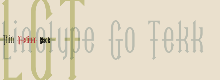 폰트 Linotype Go Tekk