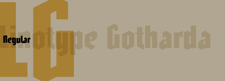 폰트 Linotype Gotharda