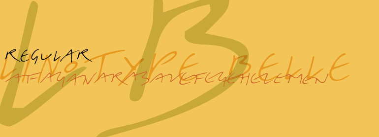 폰트 Linotype Belle