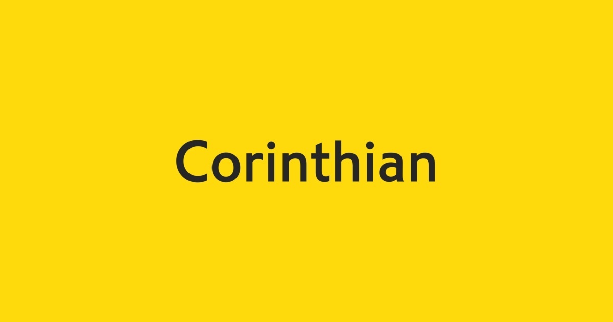 폰트 Corinthian