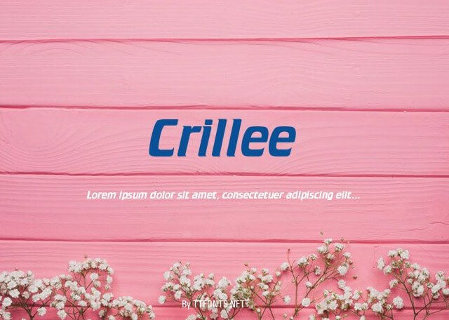 폰트 Crillee