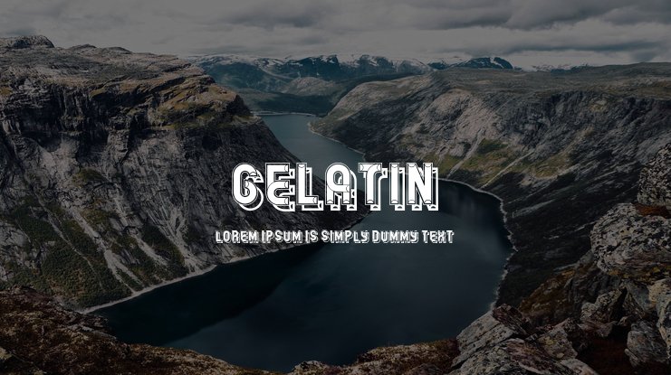 폰트 Gelatin