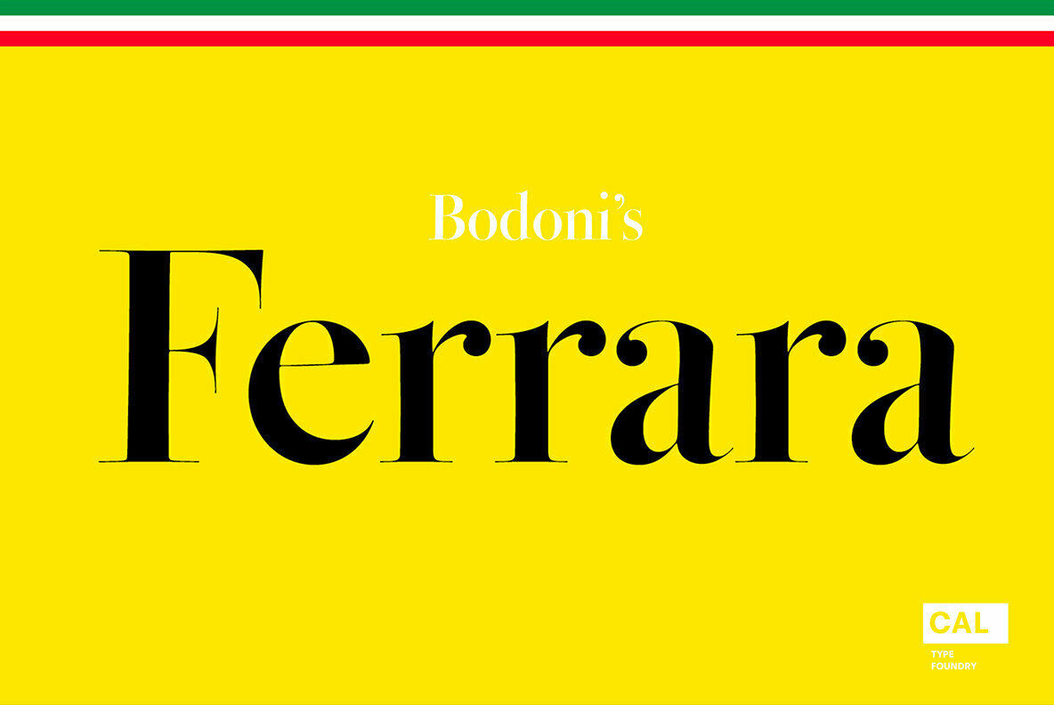 폰트 Bodoni Ferrara Banner