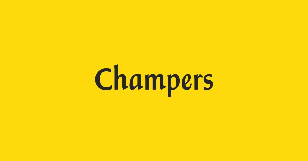 폰트 Champers