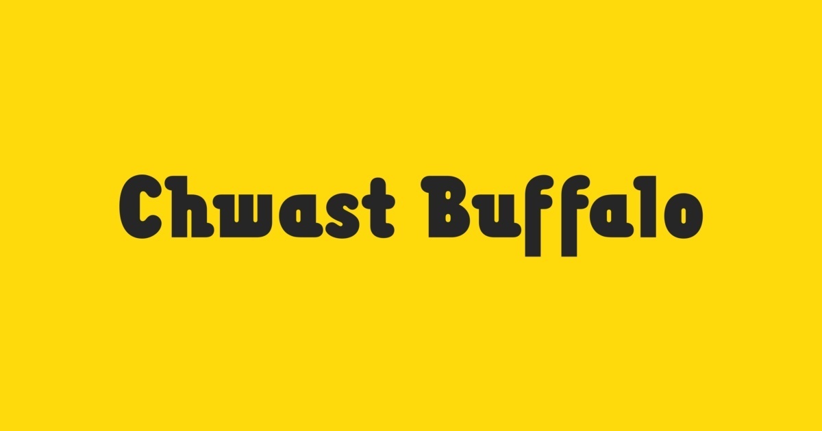 폰트 Chwast Buffalo