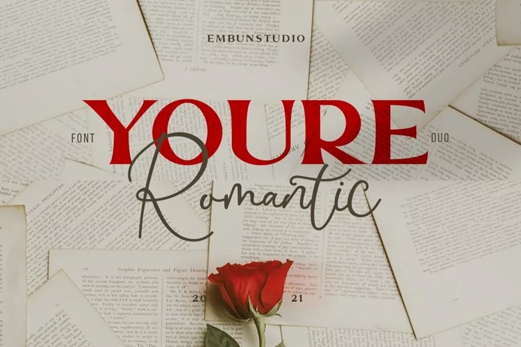 폰트 Youre Romantic