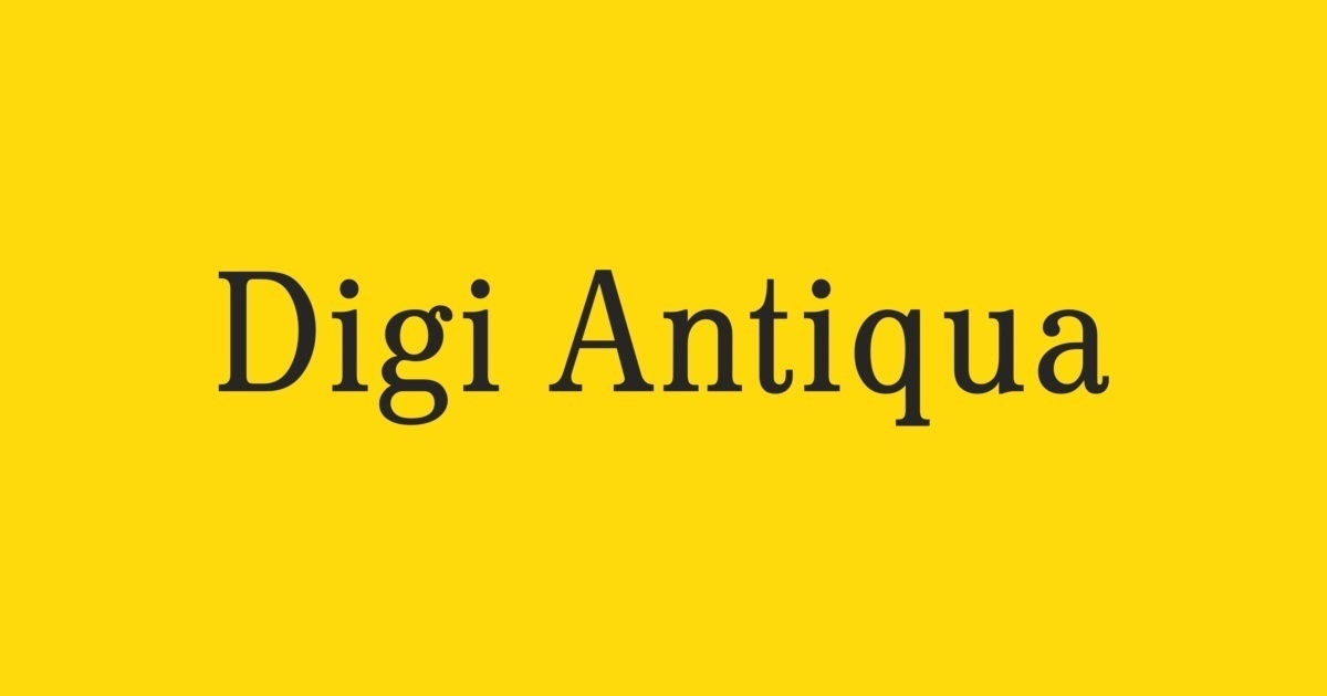 폰트 Digi Antiqua