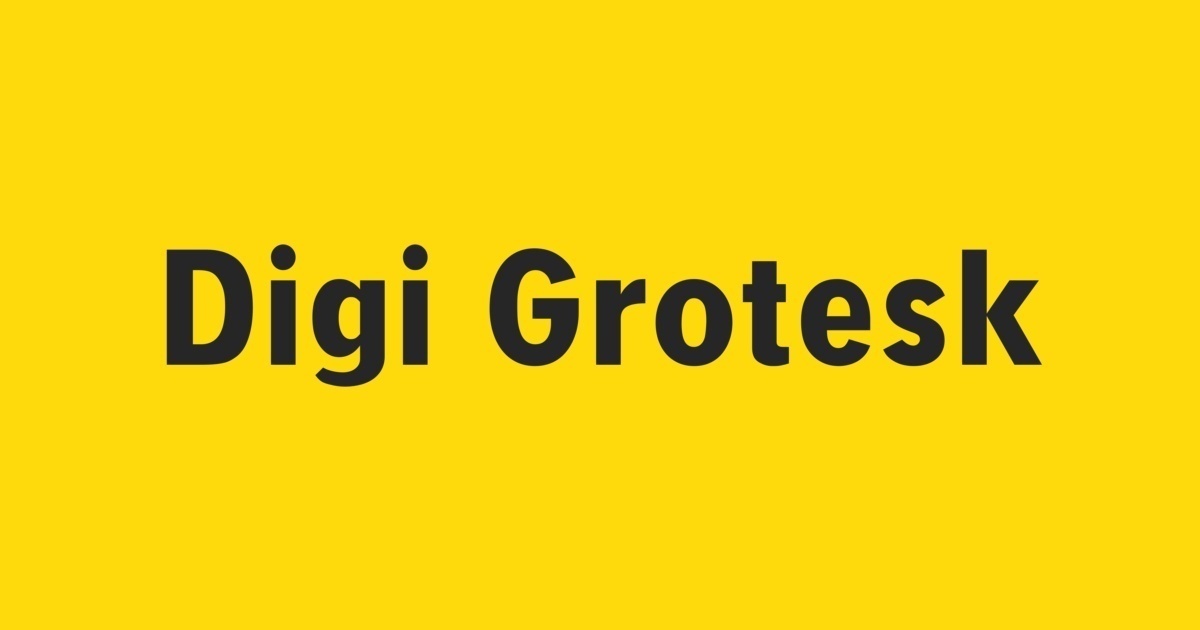 폰트 Digi Grotesk
