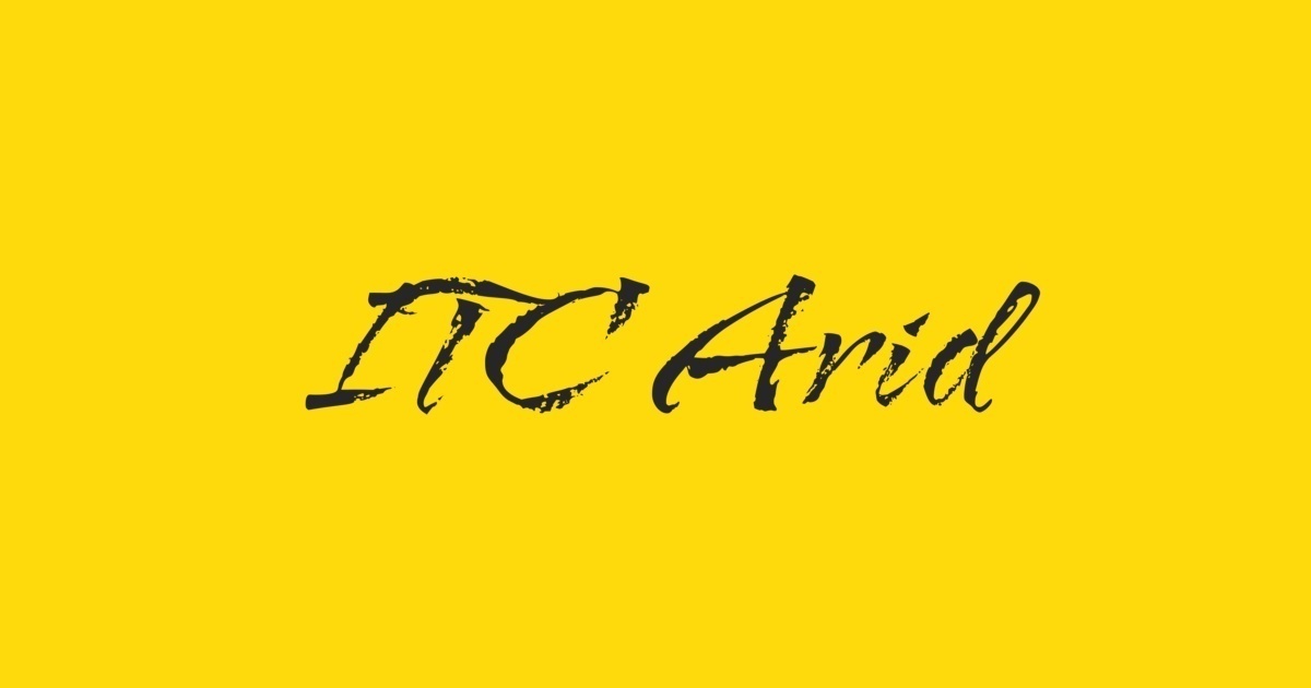 폰트 Arid ITC
