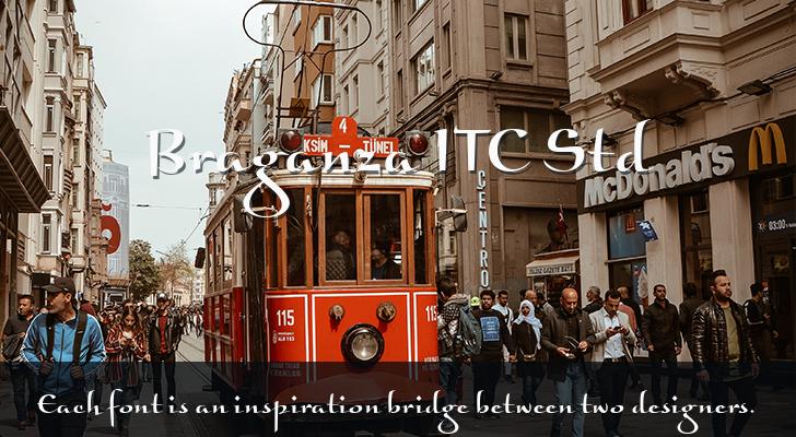 폰트 Braganza ITC