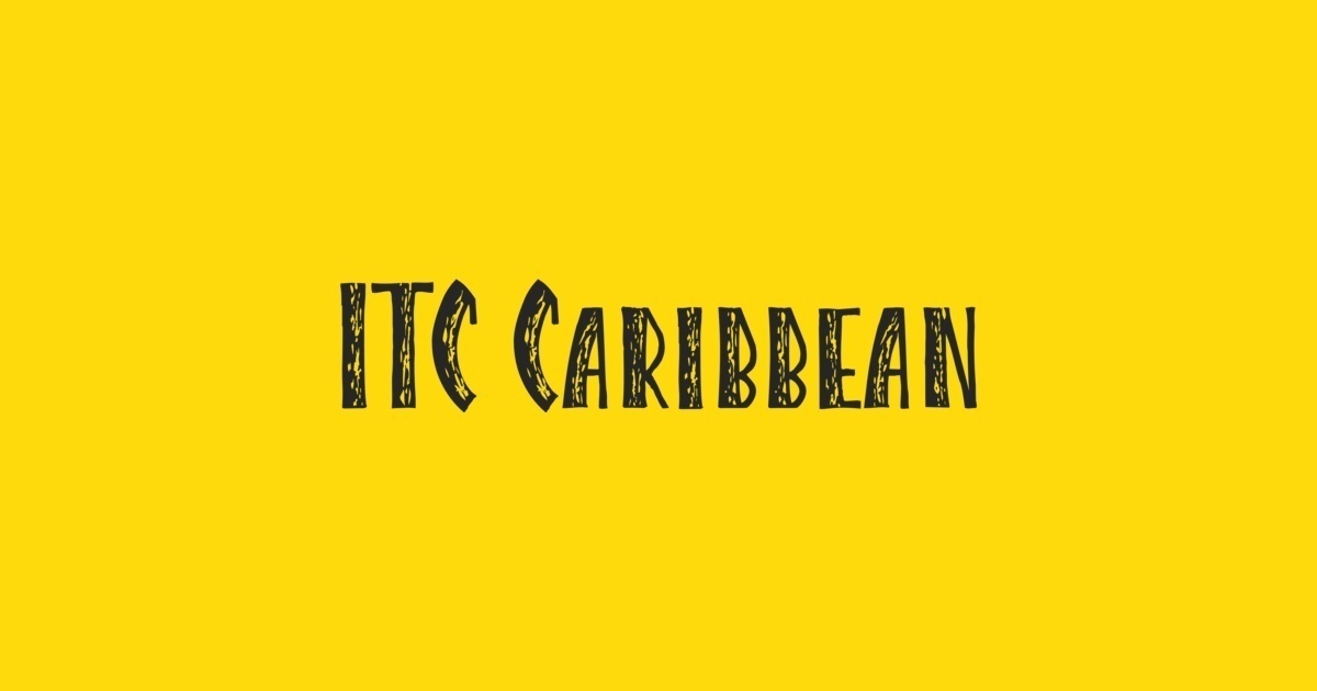폰트 Caribbean ITC