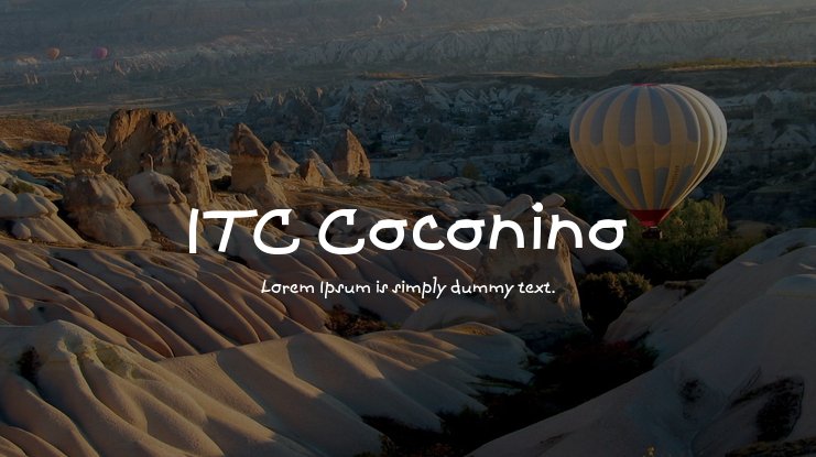 폰트 Coconino ITC