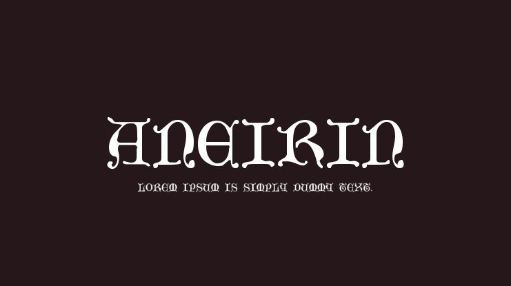 폰트 Aneirin