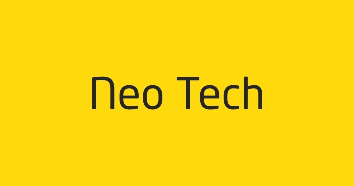 폰트 Neo Tech