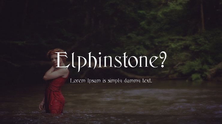 폰트 Elphinstone