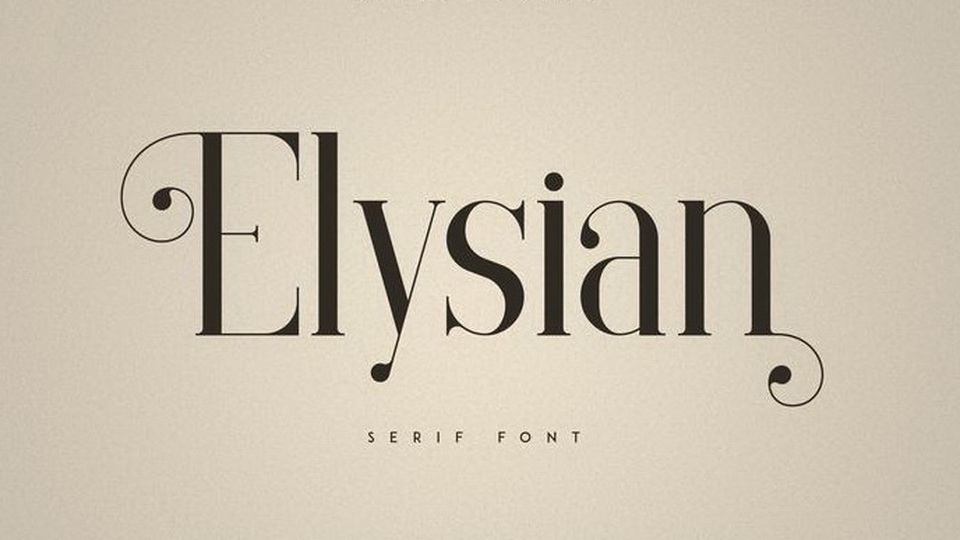 폰트 Elysian