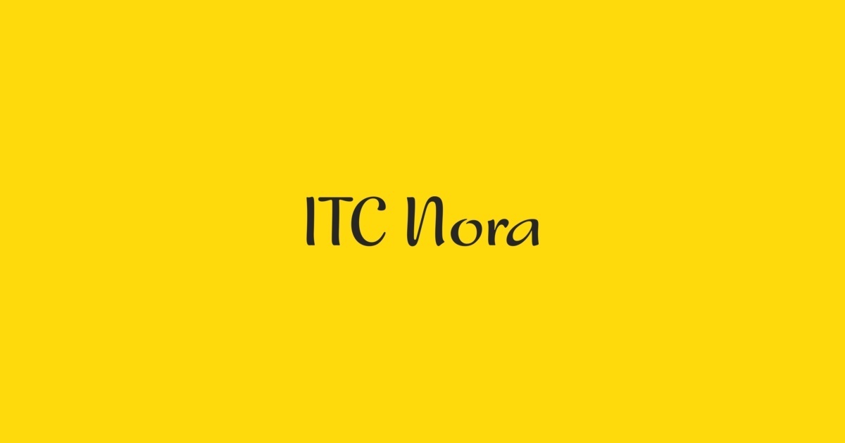 폰트 Nora ITC