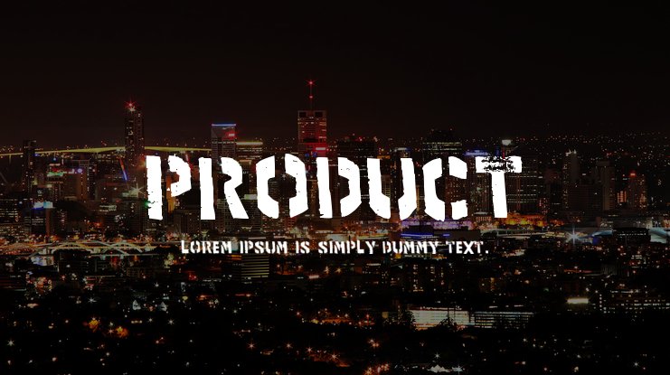 폰트 Product