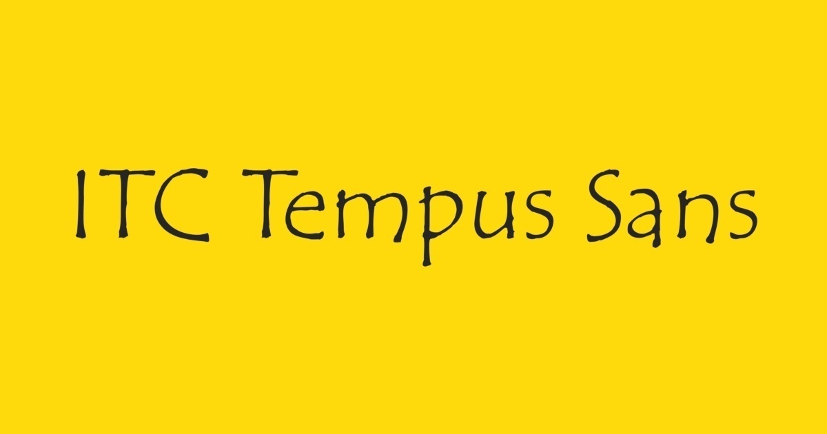 폰트 Tempus ITC