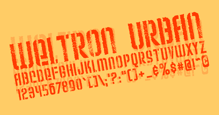 폰트 Weltron Urban