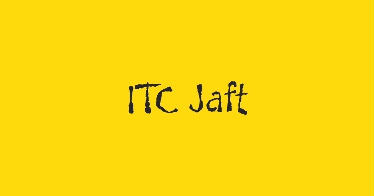폰트 Jaft ITC