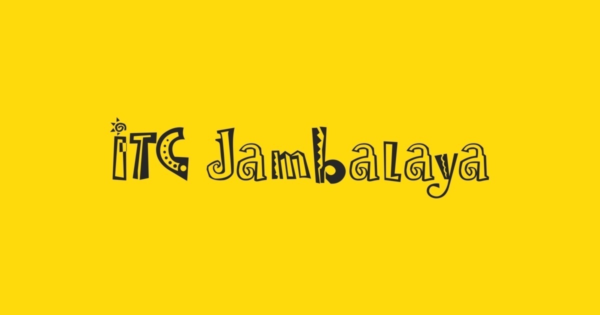 폰트 Jambalaya ITC
