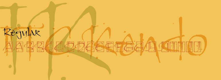 폰트 Kendo Initials ITC