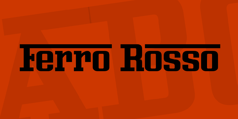 폰트 Ferro Rosso