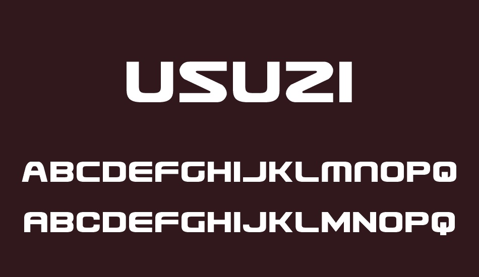 폰트 Usuzi