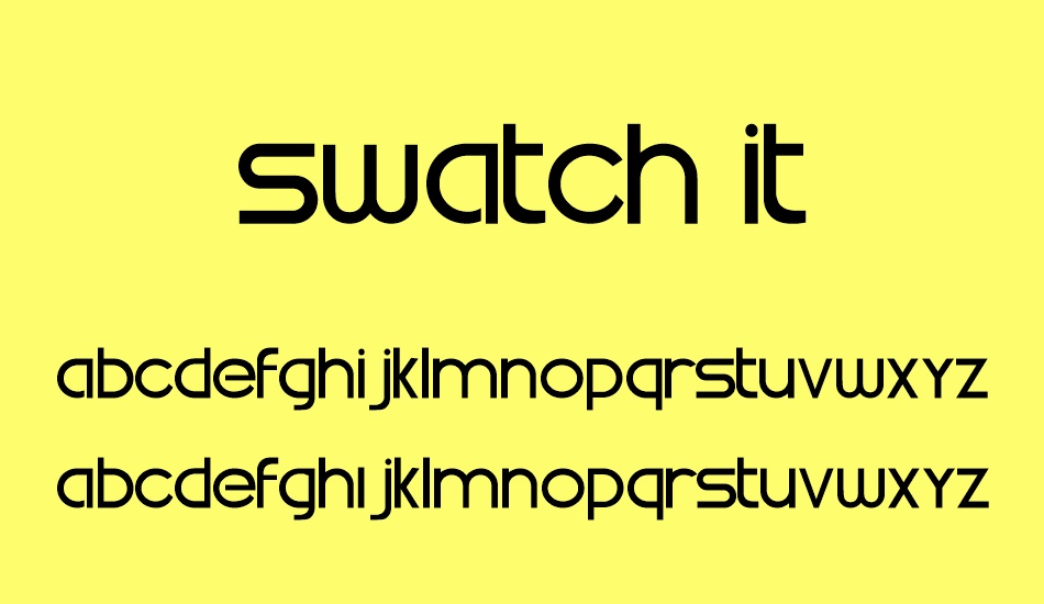 폰트 Swatch it