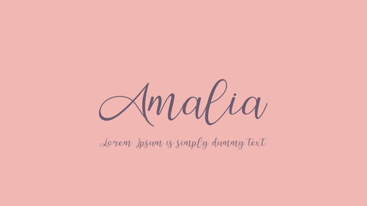 폰트 Amalia