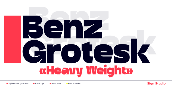 폰트 Benz Grotesk