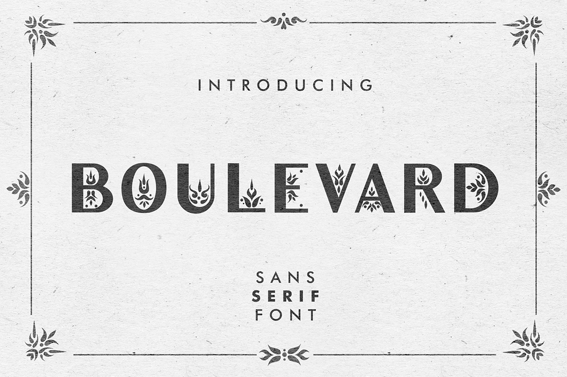 폰트 Boullevard
