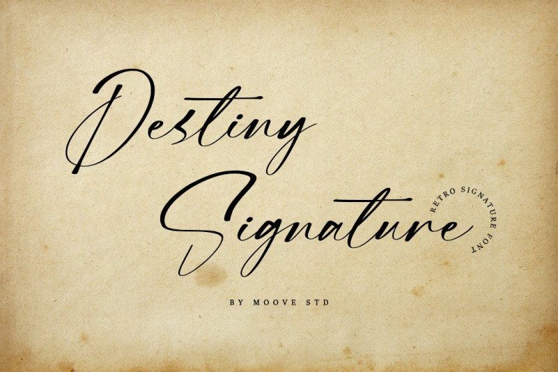 폰트 Destiny Signature